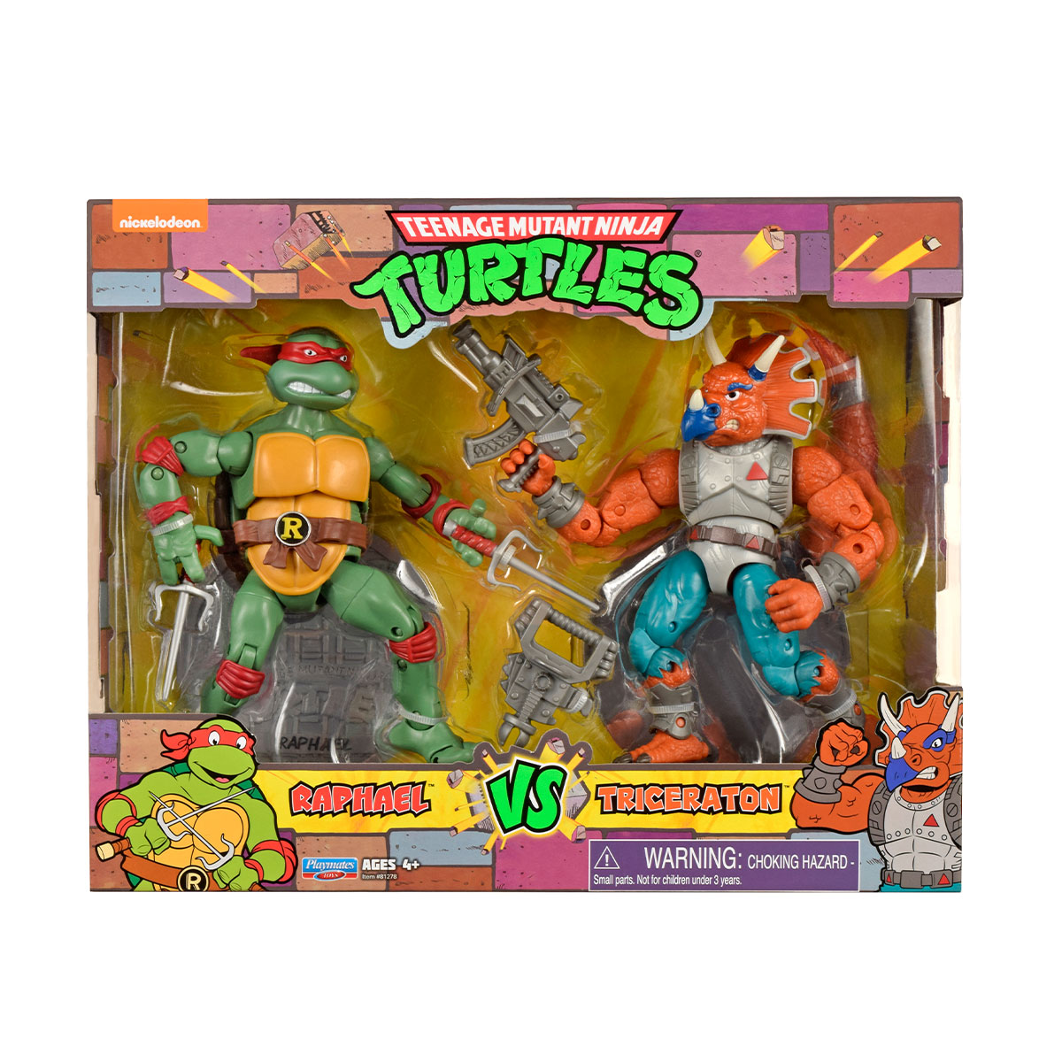 Набор фигурок TMNT серии "Черепашки - ниндзя КЛАССИЧЕСКИЕ" - Рафаэль против Трицератона (81278)
Набор фигурок TMNT серии "Черепашки - ниндзя КЛАССИЧЕСКИЕ" - Рафаэль против Трицератона (81278)