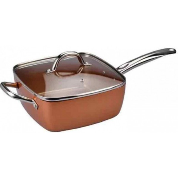 Сковорода антипригарная Cook Deep Square Pan пароварка сотейник 8 в 1, фритюрница глубокая квадратная с крышкой глубокая квадратная сковорода Copper
Сковорода антипригарная Cook Deep Square Pan пароварка сотейник 8 в 1, фритюрница глубокая квадратная с крышкой глубокая квадратная сковорода Copper