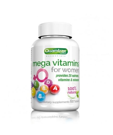 Комплекс вітамінів для жінок Mega Vitamins for Men Quamtrax 60 таблеток (QMT112)
Комплекс вітамінів для жінок Mega Vitamins for Men Quamtrax 60 таблеток (QMT112)