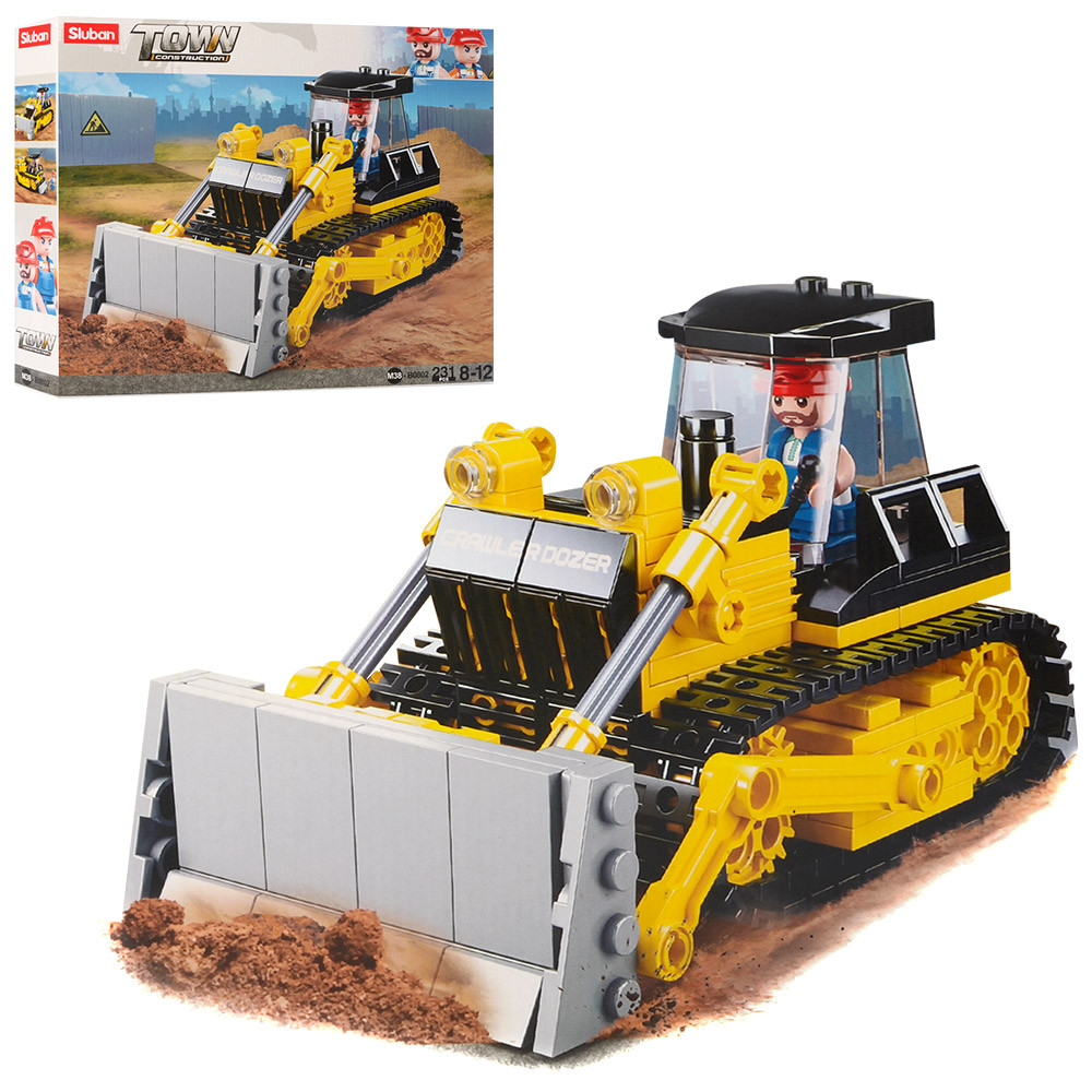 Конструктор SLUBAN M38-B0802 бульдозер 14,5 см, фигурка, 231дет, в кор-ке, 28,5-24-5,5см
Конструктор SLUBAN M38-B0802 бульдозер 14,5 см, фигурка, 231дет, в кор-ке, 28,5-24-5,5см