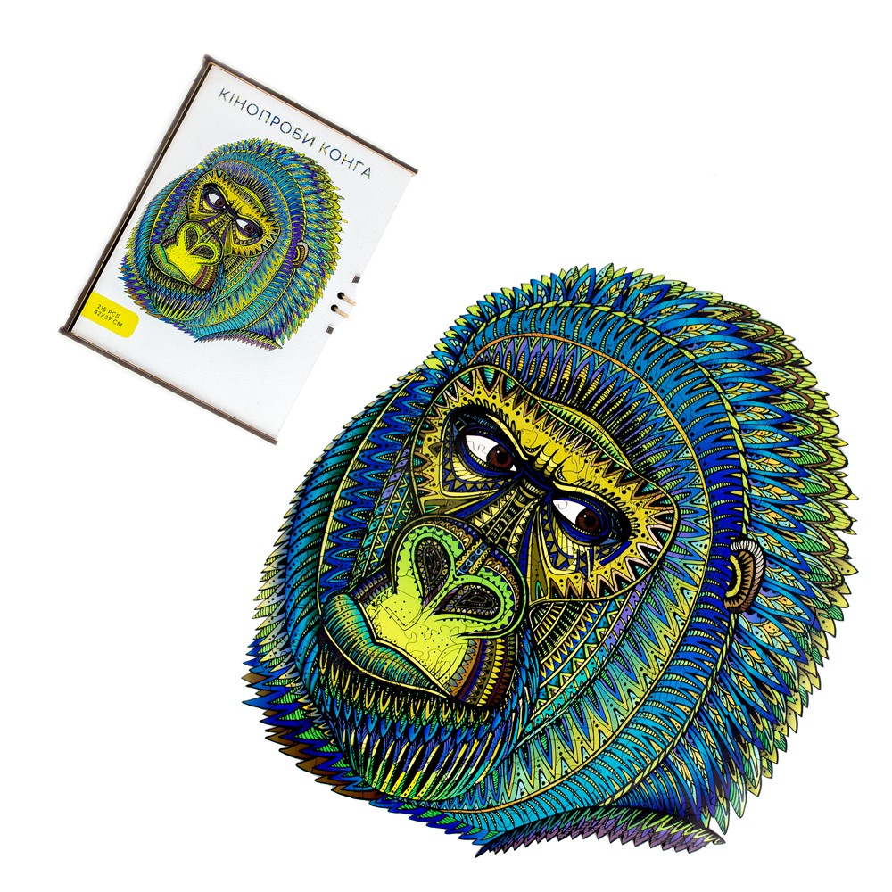 Деревянный Пазл GO-puzzle "Кинопробы Конга" 42х40см в подарочной коробке 
Деревянный Пазл GO-puzzle "Кинопробы Конга" 42х40см в подарочной коробке