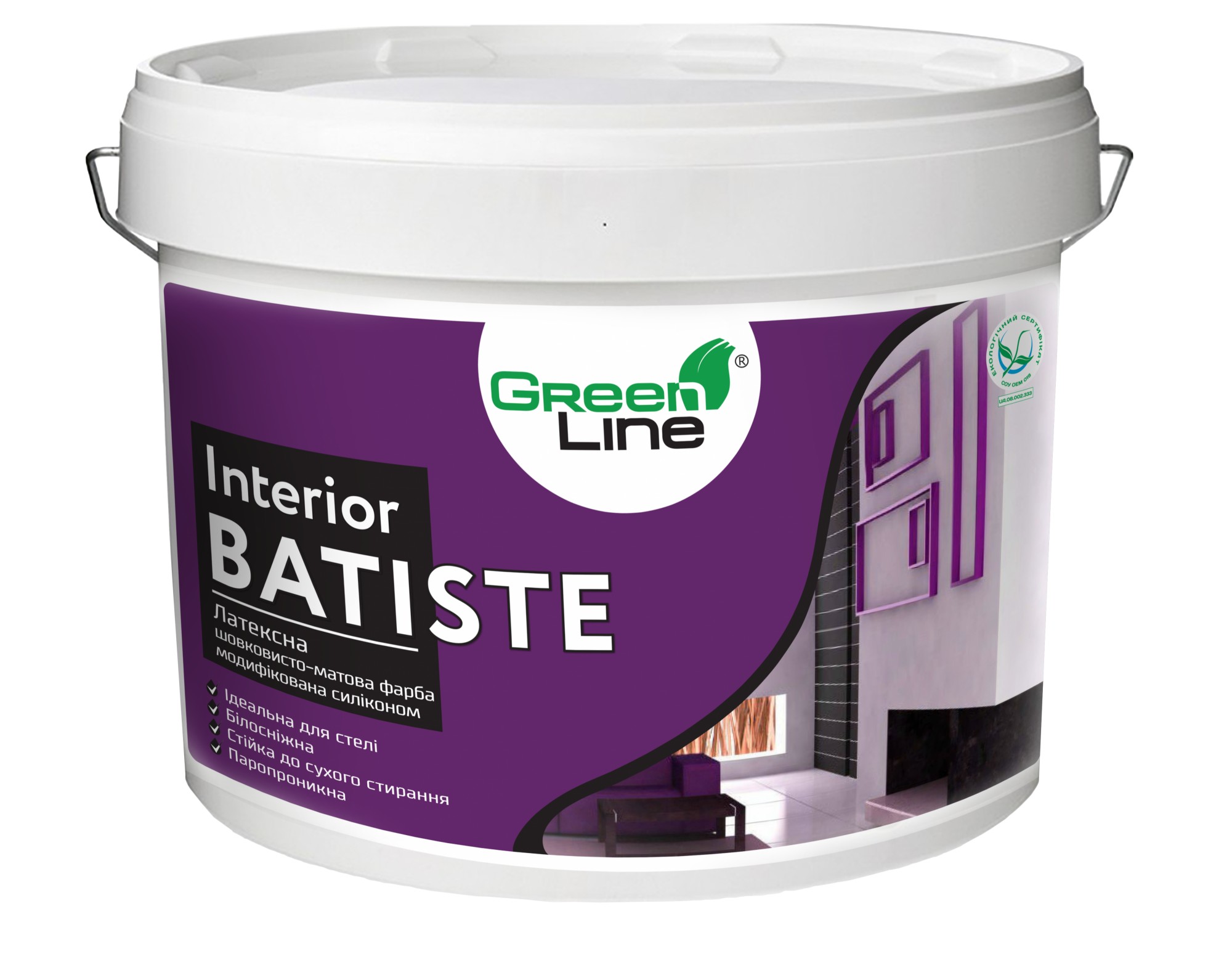 Латексная интерьерная краска для стен и потолков Green Line Interior Batiste 3л
Латексная интерьерная краска для стен и потолков Green Line Interior Batiste 3л