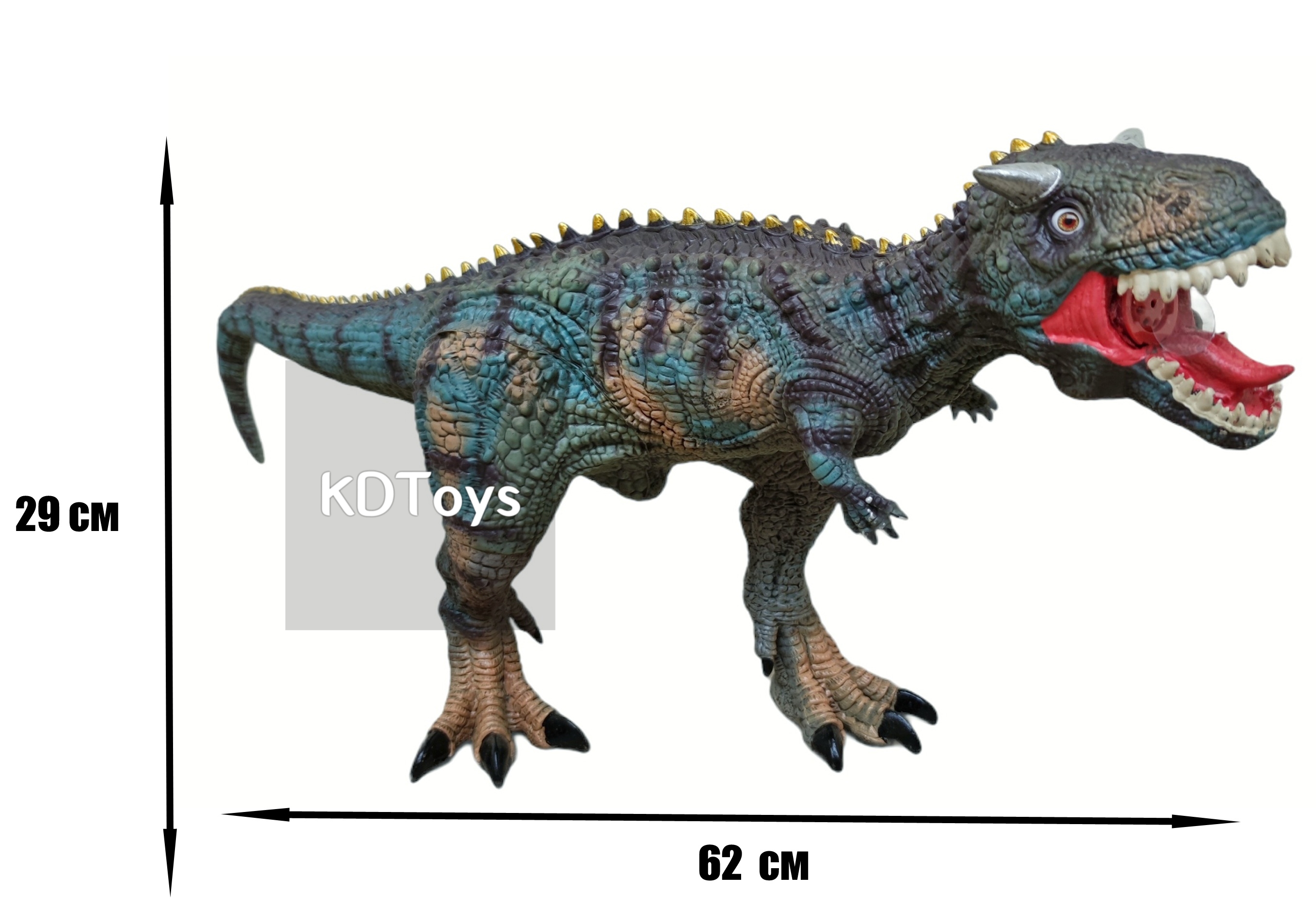 Большой динозавр Bino Карнотавр Carnotaurus резиновый детализированный со звуковыми эффектами 29*62*14,5 см
Большой динозавр Bino Карнотавр Carnotaurus резиновый детализированный со звуковыми эффектами 29*62*14,5 см