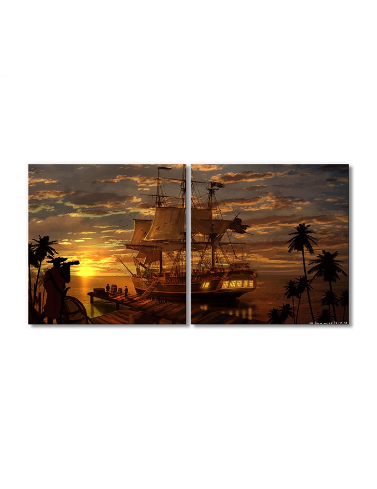 Модульная картина Artel «Пиратский корабль на закате» 2 модуля 120x180 см
Модульная картина Artel «Пиратский корабль на закате» 2 модуля 120x180 см