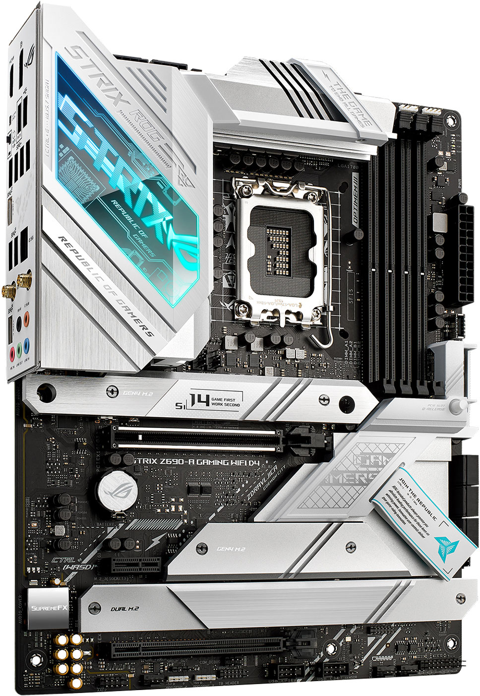 Материнская плата Asus ROG STRIX Z690-A Gaming Wi-Fi D4 (s1700, Intel Z690, PCI-Ex16)
Материнская плата Asus ROG STRIX Z690-A Gaming Wi-Fi D4 (s1700, Intel Z690, PCI-Ex16)