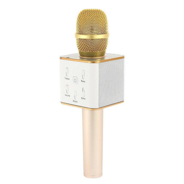 Беспроводной микрофон Караоке с колонкой и USB входом Bluetooth UKC Q7 в коробке золотой
Беспроводной микрофон Караоке с колонкой и USB входом Bluetooth UKC Q7 в коробке золотой