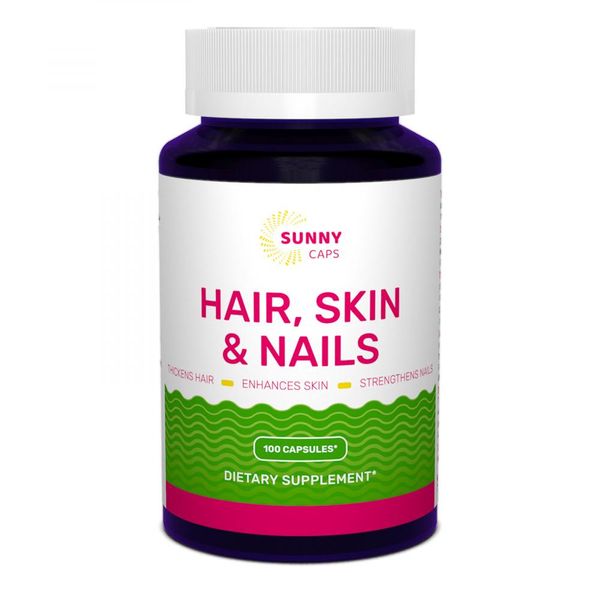 Комплекс для кожи, волос и ногтей Hair, Skin & Nails Complex Sunny Caps 100 капсул (SUN012)
Комплекс для кожи, волос и ногтей Hair, Skin & Nails Complex Sunny Caps 100 капсул (SUN012)