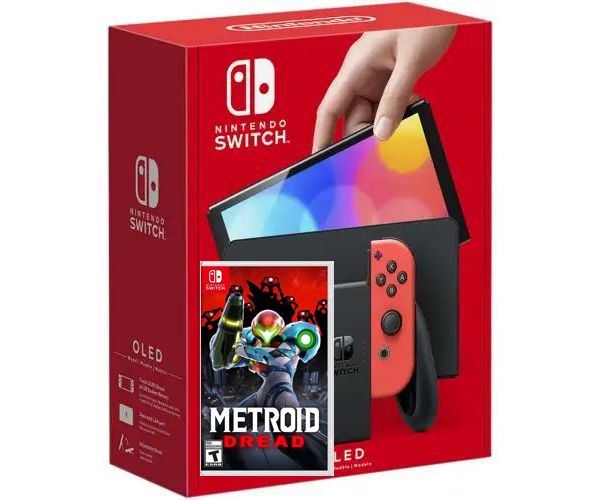 Nintendo Switch (OLED model) Neon Blue-Red + Игра Metroid Dread (русская версия)
Nintendo Switch (OLED model) Neon Blue-Red + Игра Metroid Dread (русская версия)