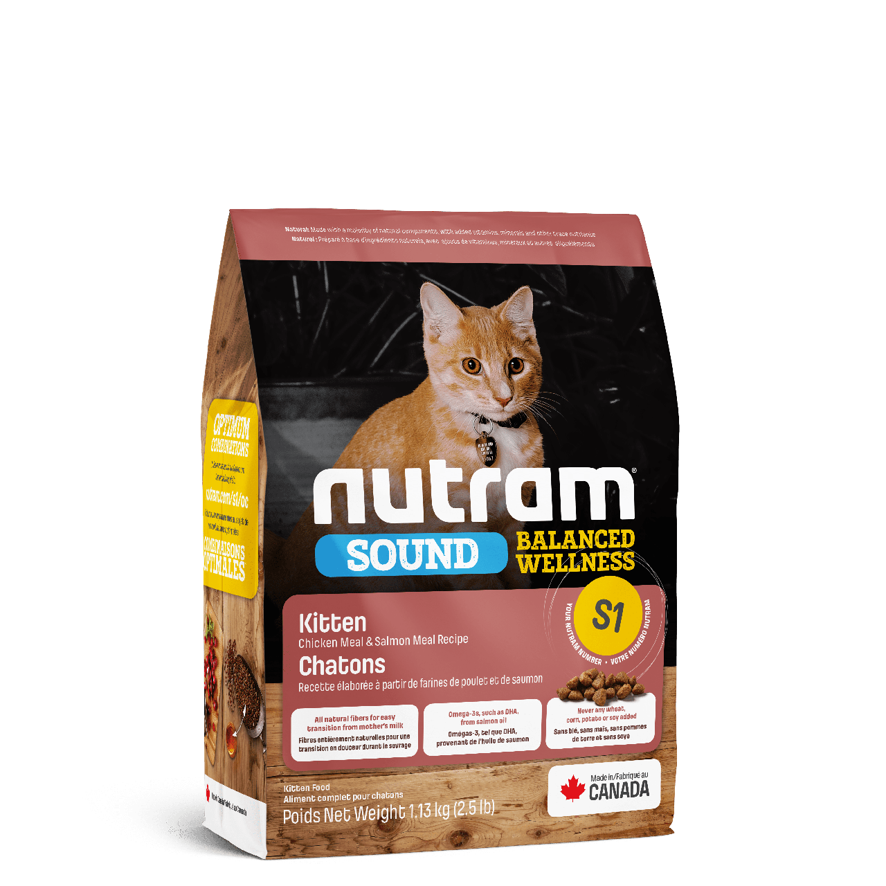 Сухой корм Nutram (Нутрам) S1 Sound Balanced Kitten для котят курица и лосось 5.4 кг
Сухой корм Nutram (Нутрам) S1 Sound Balanced Kitten для котят курица и лосось 5.4 кг