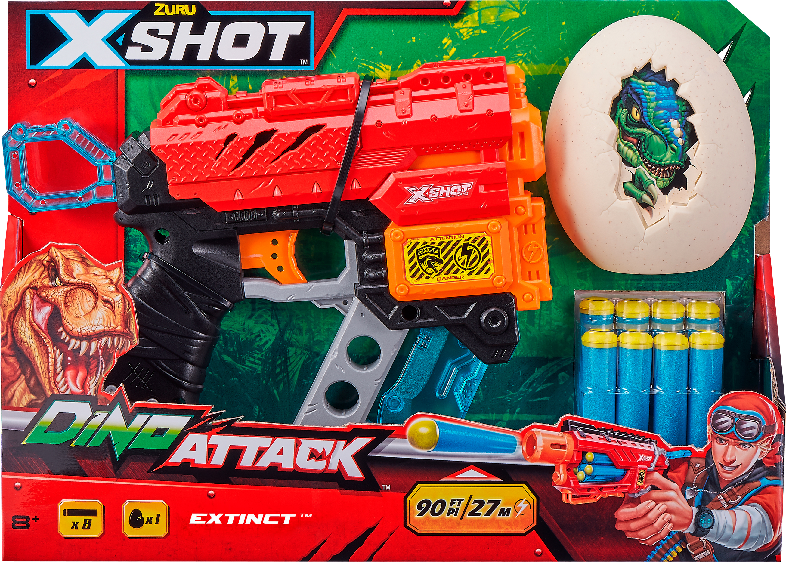 Скорострельный бластер Zuru X-Shot Dino Extinct 8 патронов + 1 яйцо (4870) (193052028457)
Скорострельный бластер Zuru X-Shot Dino Extinct 8 патронов + 1 яйцо (4870) (193052028457)