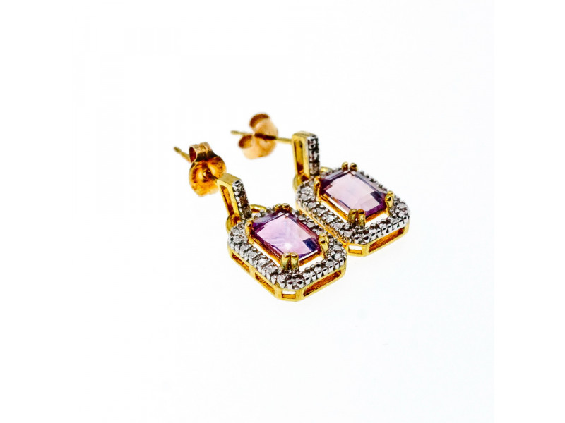 Серебряные серьги в позолоте с Аметистом 925 проба Натуральный Sky Jewelry 002404
Серебряные серьги в позолоте с Аметистом 925 проба Натуральный Sky Jewelry 002404