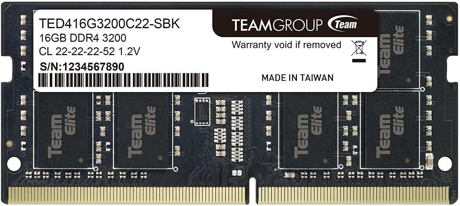 Оперативная память Team Elite SODIMM DDR4-3200 32768MB PC4-25600 (TED416G3200C22-SBK)
Оперативная память Team Elite SODIMM DDR4-3200 32768MB PC4-25600 (TED416G3200C22-SBK)