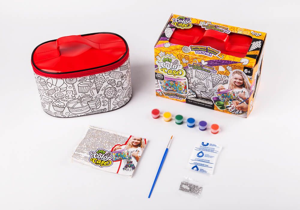 Набор для креативного творчества "My Color Case", косметичка-раскраска Danko toys (COC-01-02), белая с красным
Набор для креативного творчества "My Color Case", косметичка-раскраска Danko toys (COC-01-02), белая с красным