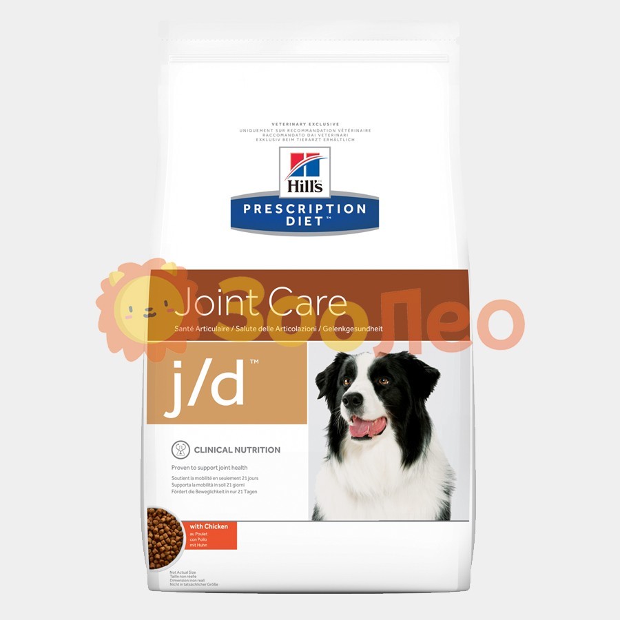 Hill's Prescription Diet j/d Joint Care корм для собак с курицей, 2 кг
Hill's Prescription Diet j/d Joint Care корм для собак с курицей, 2 кг