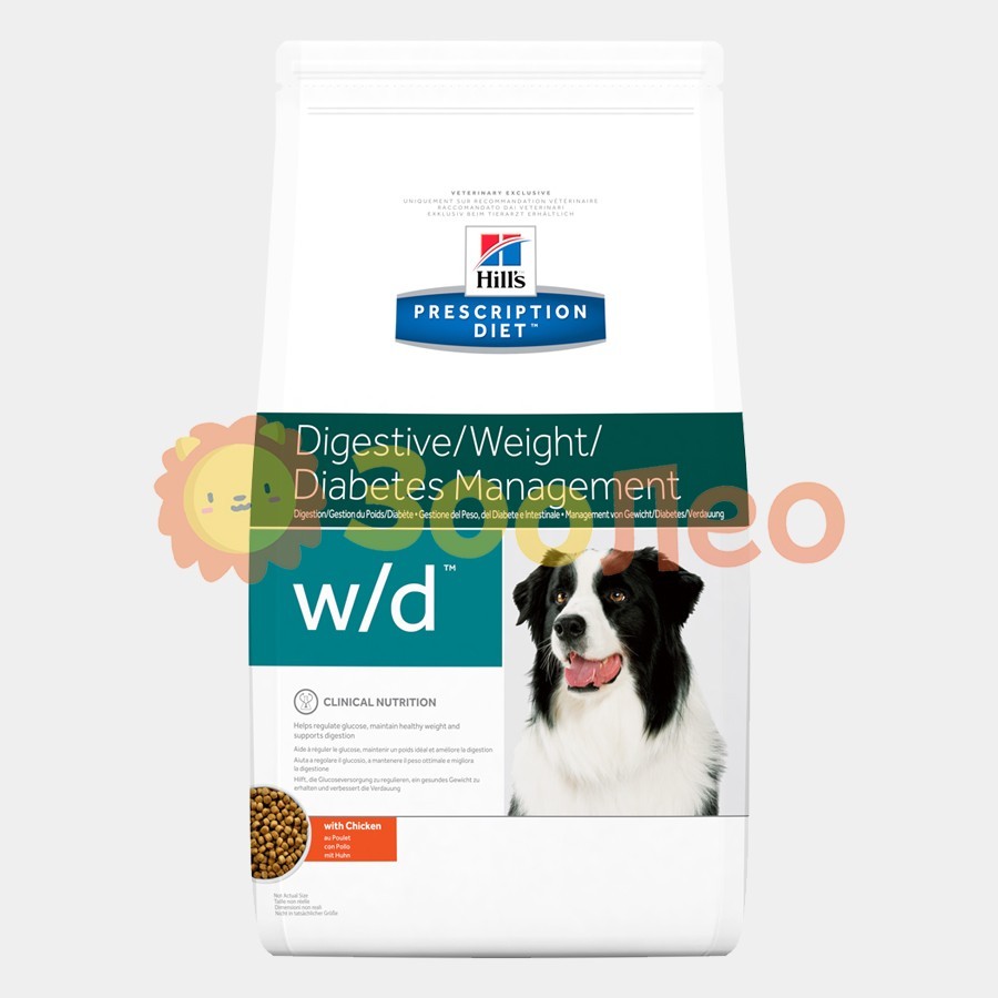Hill's Prescription Diet w/d Digestive/Weight/Diabetes Management корм для собак с курицей, 1.5 кг
Hill's Prescription Diet w/d Digestive/Weight/Diabetes Management корм для собак с курицей, 1.5 кг