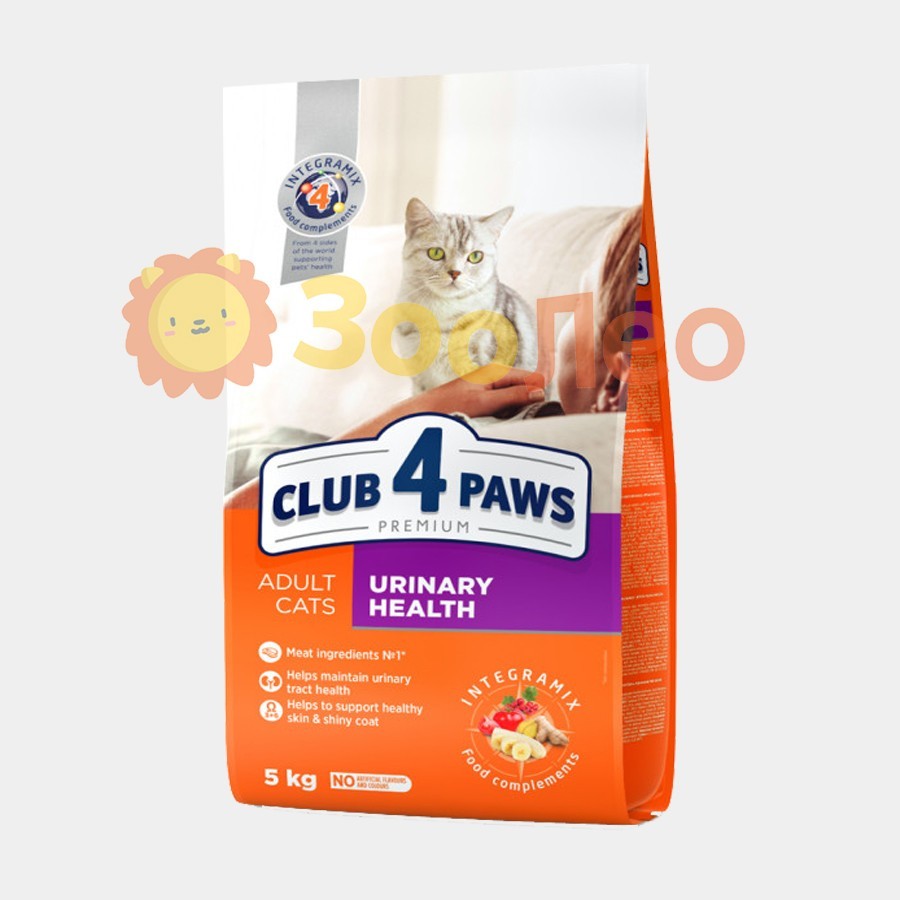 Сухой корм Club 4 Paws для взрослых кошек поддержание здоровья мочевыделительной системы 5 кг
Сухой корм Club 4 Paws для взрослых кошек поддержание здоровья мочевыделительной системы 5 кг