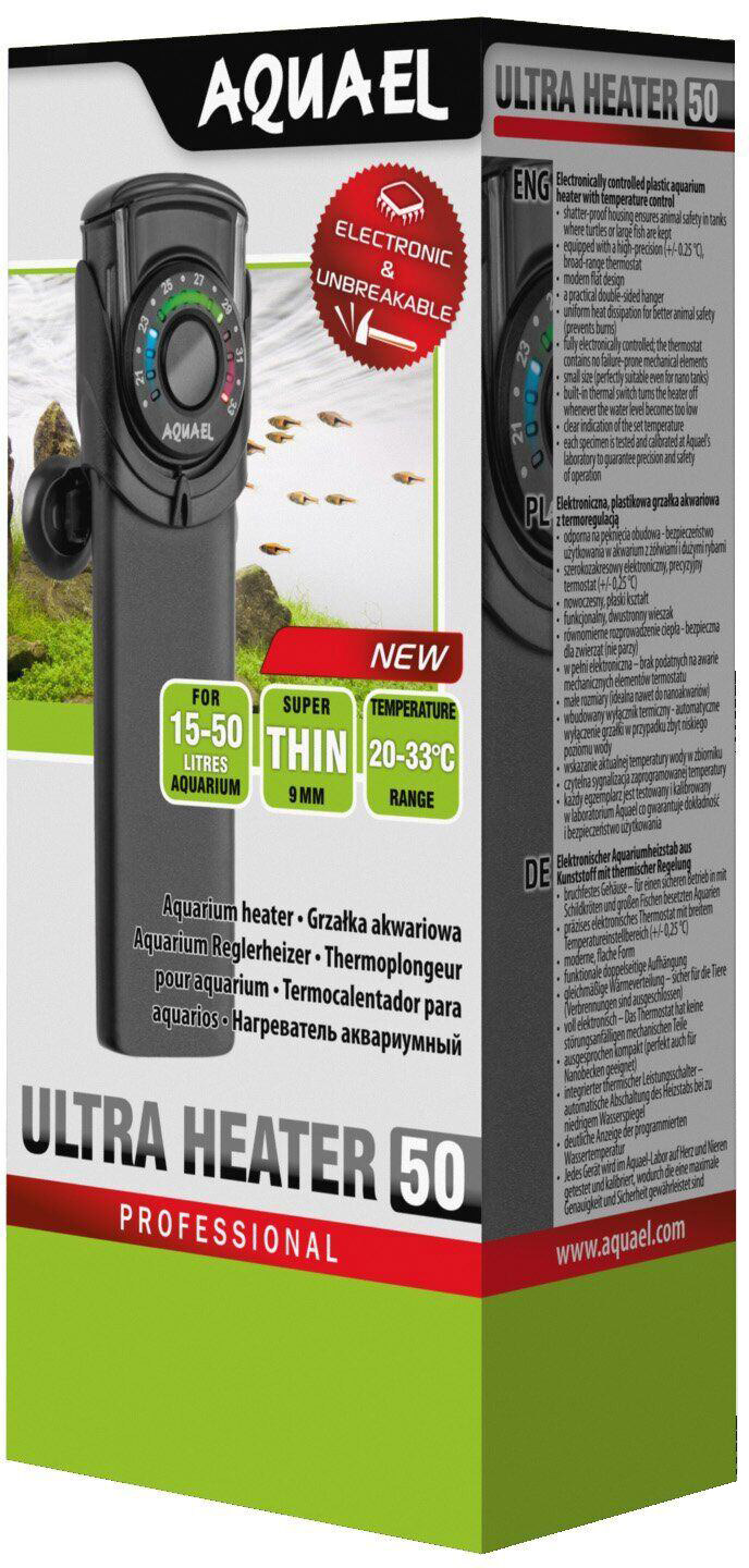 Обогреватель AquaEl Ultra Heater пластиковый, сверхточный 50 Вт
Обогреватель AquaEl Ultra Heater пластиковый, сверхточный 50 Вт