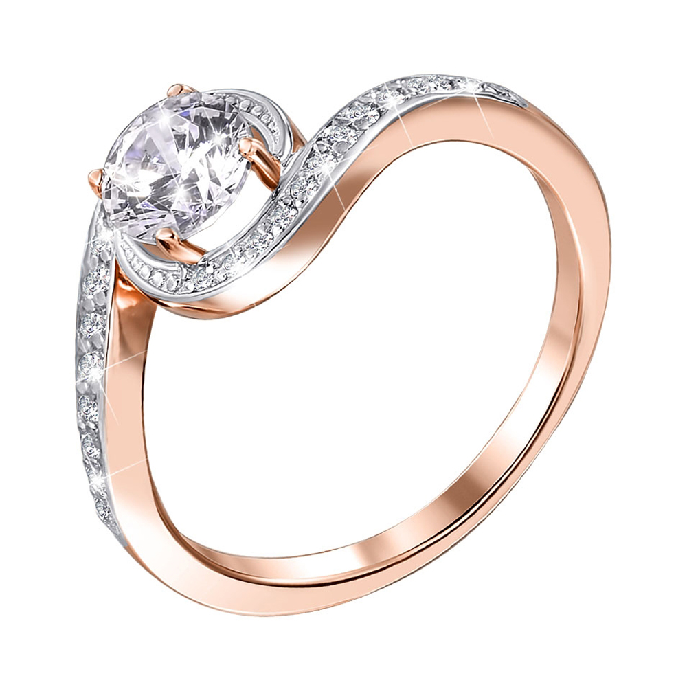 Золотое кольцо в комбинированном цвете с фианитом S Zirconia 000140061 16 размера
Золотое кольцо в комбинированном цвете с фианитом S Zirconia 000140061 16 размера