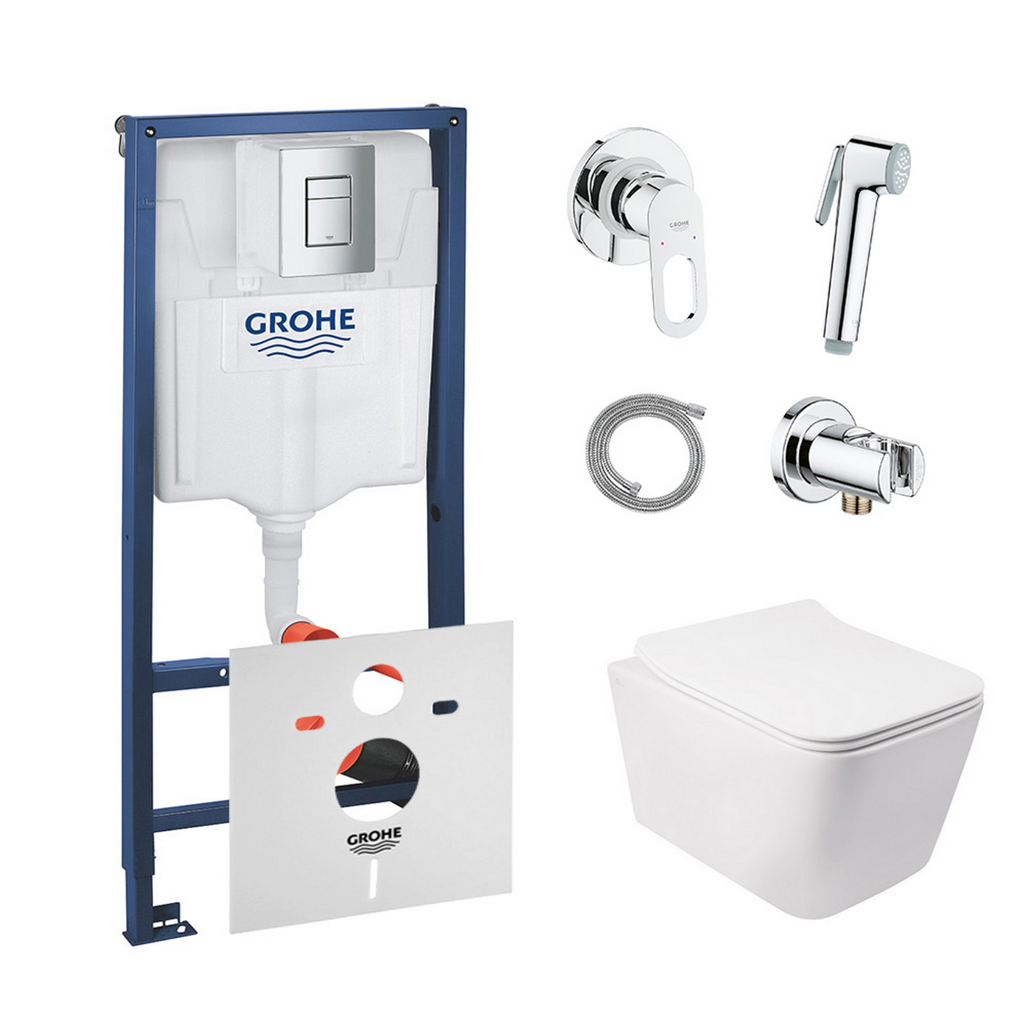 Комплект инсталляция Grohe Rapid SL 38772001 + унитаз с сиденьем Qtap Crow QT05335170W + набор для гигиенического душа со смесителем Grohe BauLoop 111042
Комплект инсталляция Grohe Rapid SL 38772001 + унитаз с сиденьем Qtap Crow QT05335170W + набор для гигиенического душа со смесителем Grohe BauLoop 111042