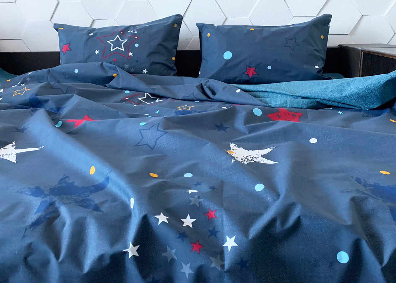Постельное белье евро Mazani Stars 70х70 см, 200х220 см, на резинке 160х200х25 см
Постельное белье евро Mazani Stars 70х70 см, 200х220 см, на резинке 160х200х25 см