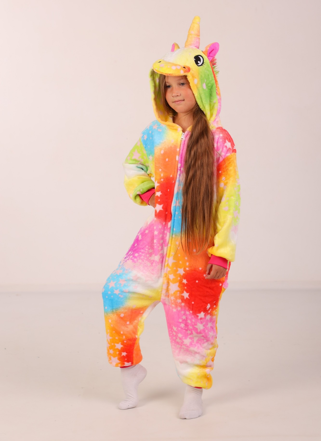 Детские Кигуруми Для Девочек Kigurumi Единорог со Звездами пятнистый Разноцветный 155-165 см. (2004)
Детские Кигуруми Для Девочек Kigurumi Единорог со Звездами пятнистый Разноцветный 155-165 см. (2004)