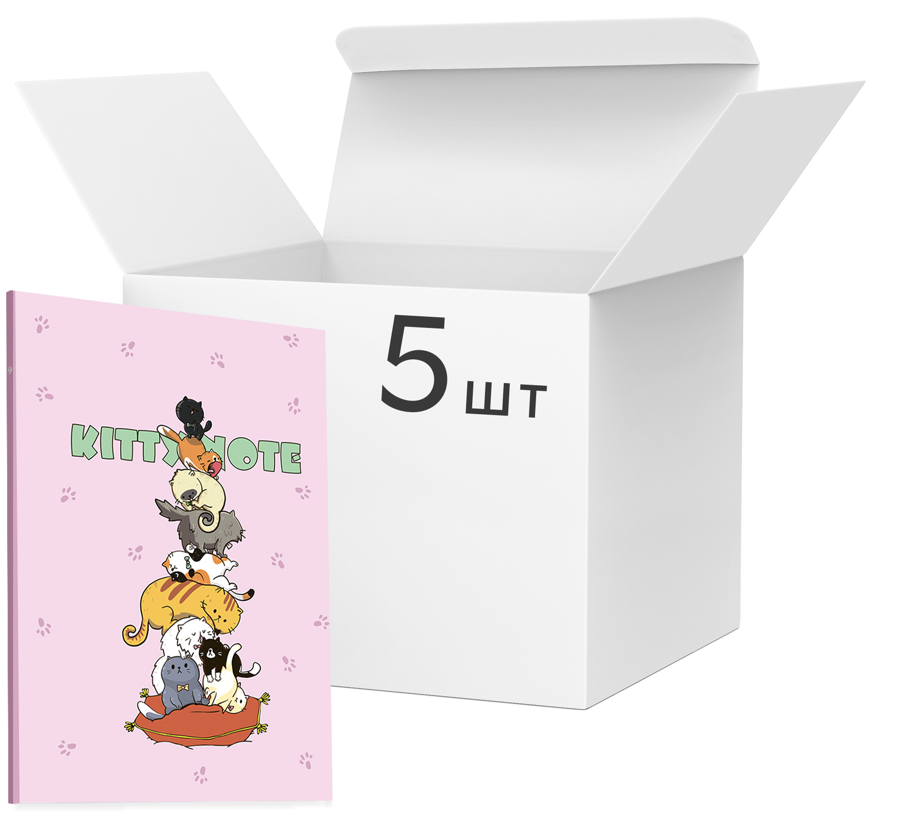 Упаковка блокнотов 4Profi Kitty note А5 в клетку 40 листов Light pink 5 шт (900053)
Упаковка блокнотов 4Profi Kitty note А5 в клетку 40 листов Light pink 5 шт (900053)