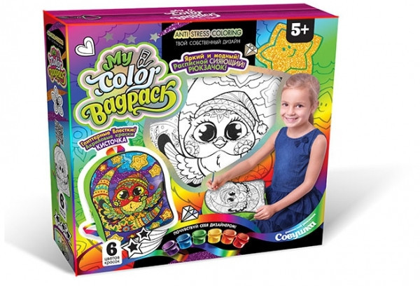 Комплект креативного творчества"My Color BagPack" CBP-01 рюкзак-раскраска (Сова в Шапке) Danko Toys
Комплект креативного творчества"My Color BagPack" CBP-01 рюкзак-раскраска (Сова в Шапке) Danko Toys