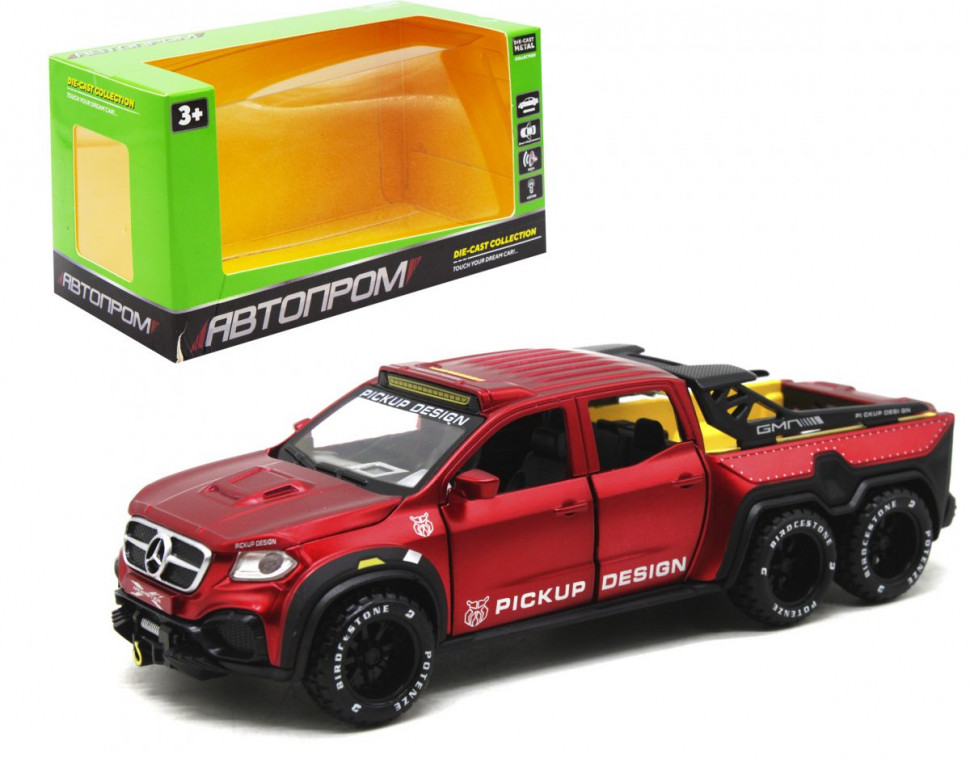 Машинка металлическая 7584 Mercedes-Benz Pickup Design 1:32 "АВТОПРОМ" (Красный)
Машинка металлическая 7584 Mercedes-Benz Pickup Design 1:32 "АВТОПРОМ" (Красный)