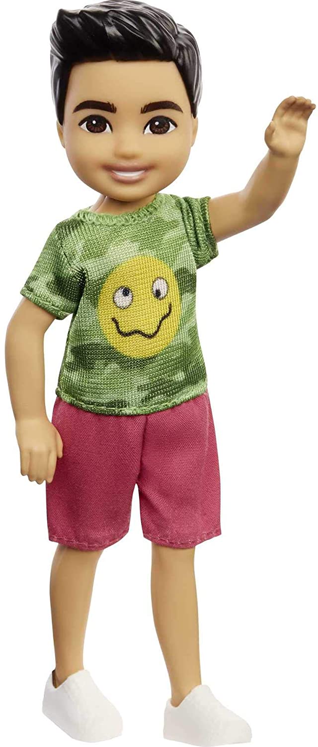 Кукла Барби Мальчик Челси в футболке со смайликом Barbie Club Chelsea Boy Emoji Doll, Brunette (GXT37)
Кукла Барби Мальчик Челси в футболке со смайликом Barbie Club Chelsea Boy Emoji Doll, Brunette (GXT37)