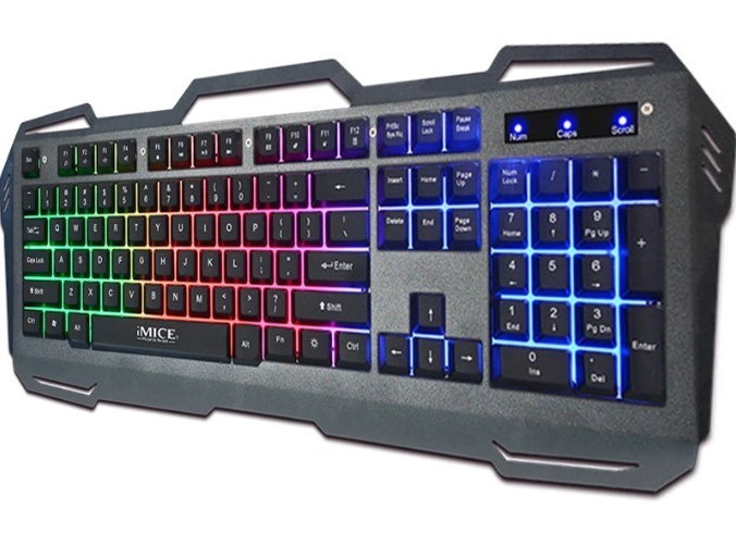 Игровая клавиатура для ноутбука и ПК с подсветкой Backlit keyboard iMICE AK-400 мембранная проводная USB английская раскладка
Игровая клавиатура для ноутбука и ПК с подсветкой Backlit keyboard iMICE AK-400 мембранная проводная USB английская раскладка