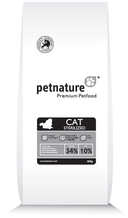 Збалансований повнораціонний сухий корм PetNature для стерилізованих котів 10 кг
Збалансований повнораціонний сухий корм PetNature для стерилізованих котів 10 кг