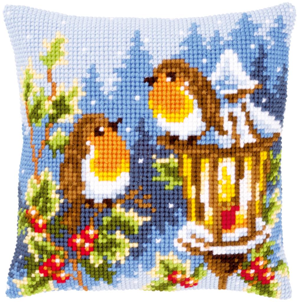 Набор для вышивки крестом (подушка) Vervaco Robins at the lantern Зарянки у фонаря PN-0145077
Набор для вышивки крестом (подушка) Vervaco Robins at the lantern Зарянки у фонаря PN-0145077