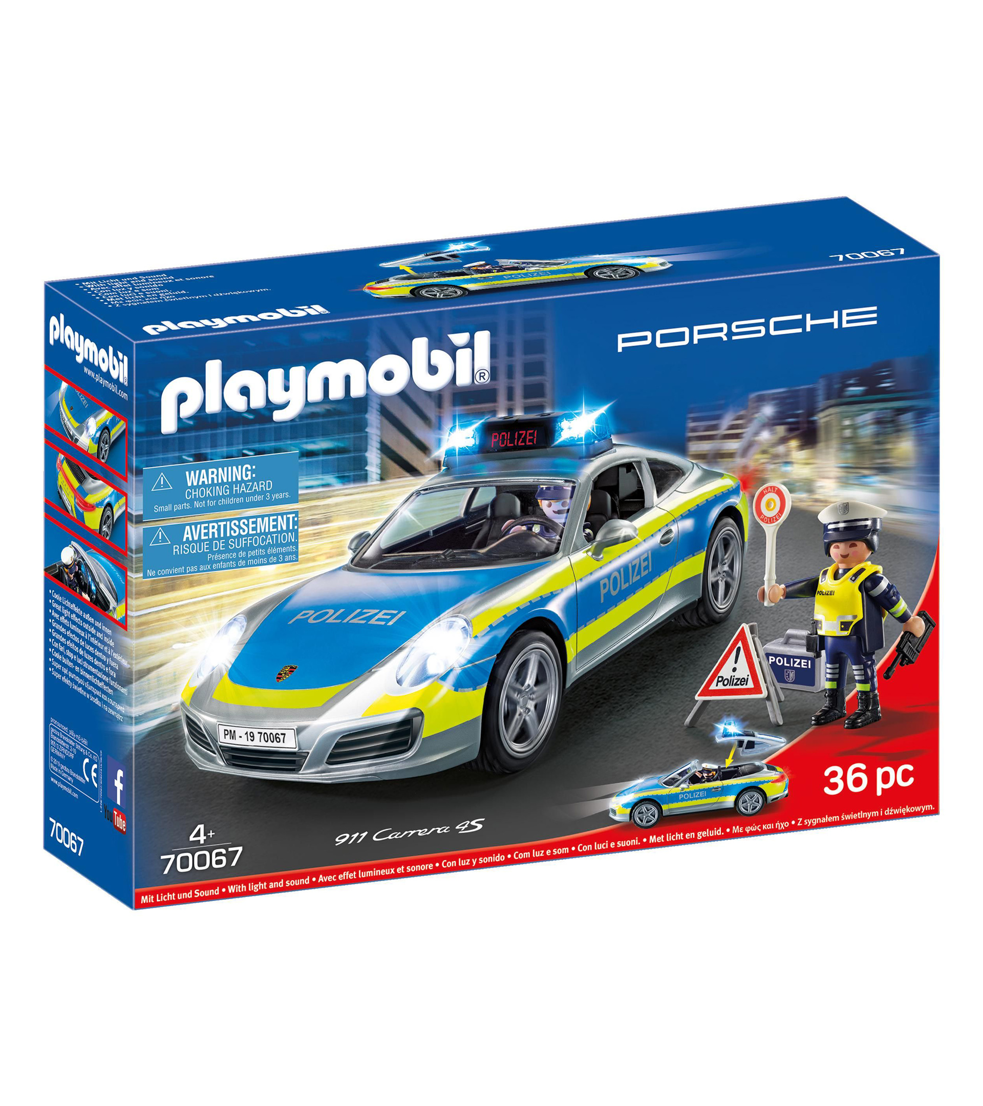 Ігровий набір Playmobil 70067 Поліцейська машина Porsche 911 Carrera 4S 36 деталей (WAP0401110MPMP)
Ігровий набір Playmobil 70067 Поліцейська машина Porsche 911 Carrera 4S 36 деталей (WAP0401110MPMP)