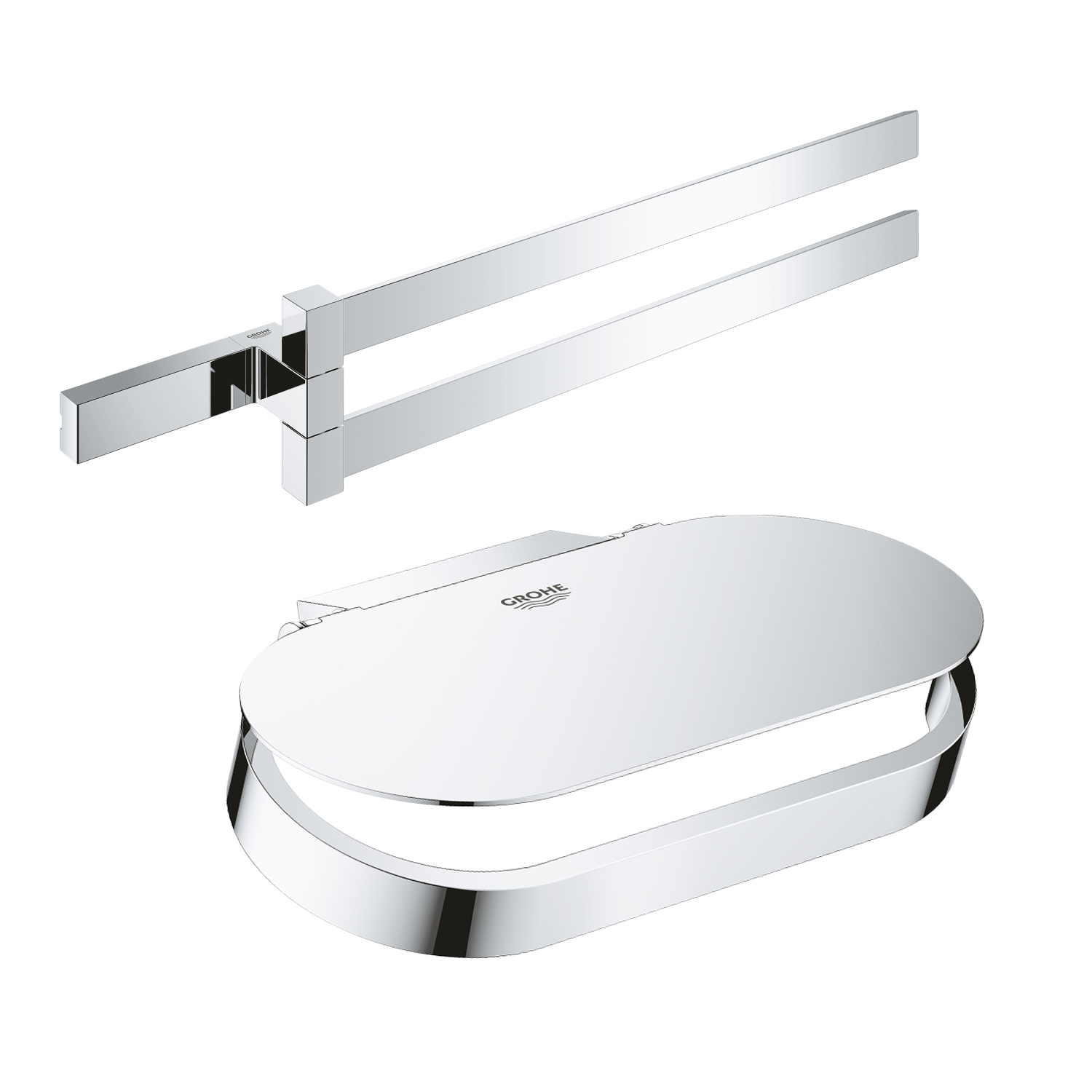 Набор аксессуаров Grohe полотенцедержатель Selection Cube 40768000 + держатель для туалетной бумаги Selection 41069000 (4076800041069000)
Набор аксессуаров Grohe полотенцедержатель Selection Cube 40768000 + держатель для туалетной бумаги Selection 41069000 (4076800041069000)