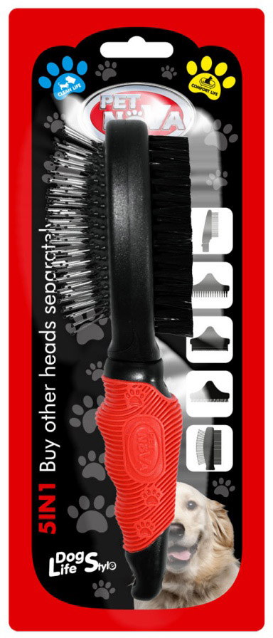 Щетка двухсторонняя Pet Nova для расчёсывания шерсти у собак 22 см (GRO-5IN1-2BRUSH-M)
Щетка двухсторонняя Pet Nova для расчёсывания шерсти у собак 22 см (GRO-5IN1-2BRUSH-M)