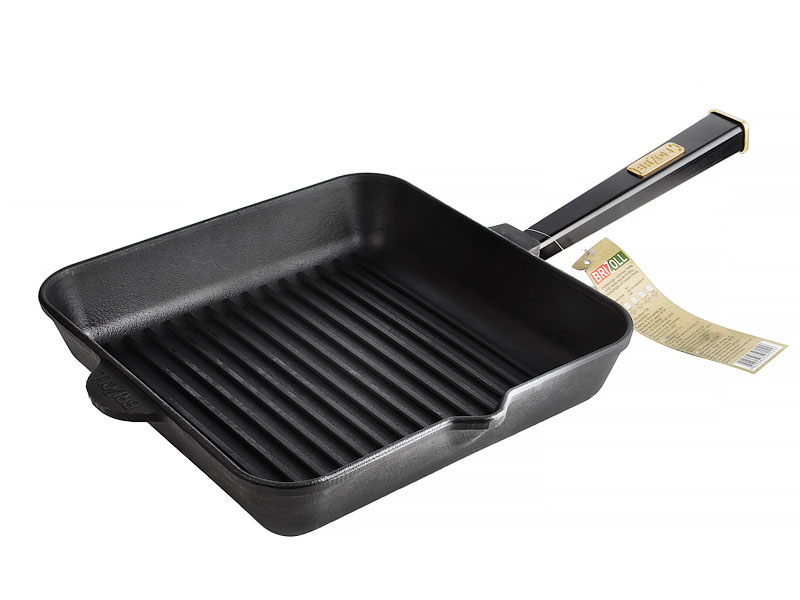 Сковородка Сковорода чугунная квадратная гриль Elen Brizoll 559-211 с ручкой, 280х280х50, Optima-black
Сковородка Сковорода чугунная квадратная гриль Elen Brizoll 559-211 с ручкой, 280х280х50, Optima-black