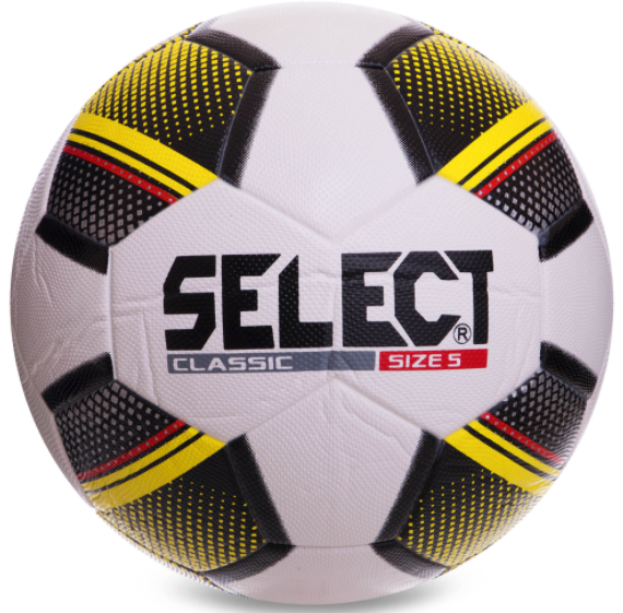 Мяч футбольный SELECT Classic FB-0553 №5 PVC клееный белый-черный-желтый (IN07315)
Мяч футбольный SELECT Classic FB-0553 №5 PVC клееный белый-черный-желтый (IN07315)