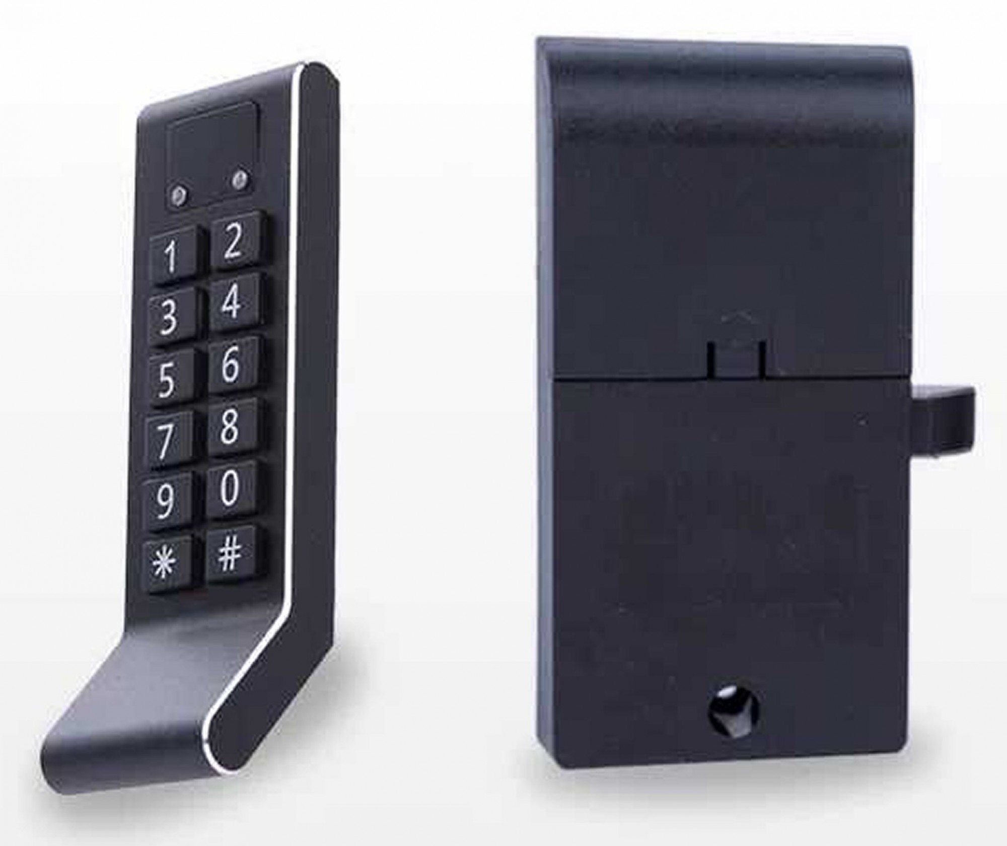 Замок мебельный электронный с комбинированным: кодовая клавиатура/RFID доступом F010 с алюминиевым черненным фронтальным корпусом и с загнутым захватом - ручкой
Замок мебельный электронный с комбинированным: кодовая клавиатура/RFID доступом F010 с алюминиевым черненным фронтальным корпусом и с загнутым захватом - ручкой