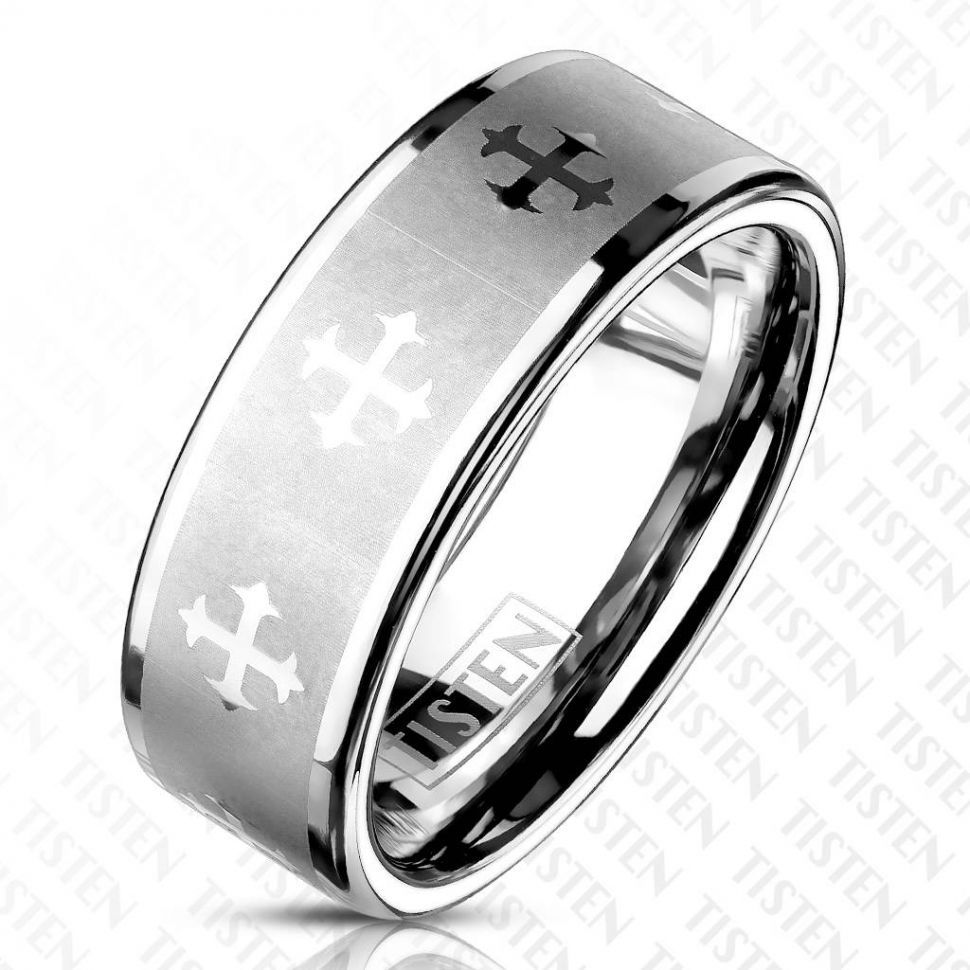 Мужское кольцо Spikes из титан-вольфрама (тистена) R-TS-059 с крестами (Ширина: 8 мм, размер 11 (наш 20,7))
Мужское кольцо Spikes из титан-вольфрама (тистена) R-TS-059 с крестами (Ширина: 8 мм, размер 11 (наш 20,7))
