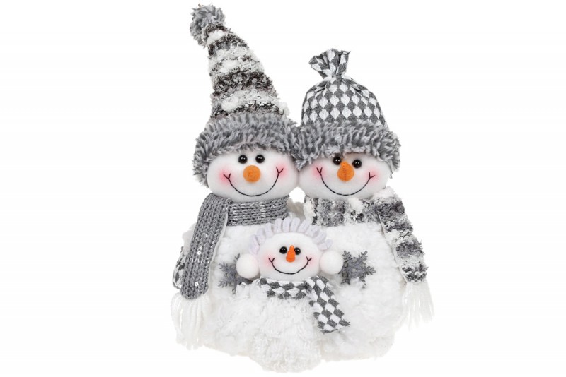 Мягкая новогодняя игрушка Bon Семья снеговиков 32см, цвет - белый с серым 778-347 (IR06240)
Мягкая новогодняя игрушка Bon Семья снеговиков 32см, цвет - белый с серым 778-347 (IR06240)