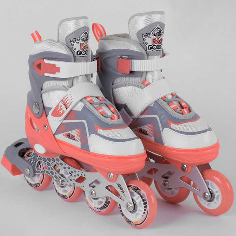 Роликовые коньки Best Roller (30-33) PU колёса, свет на переднем колесе, в сумке Coral/White (98930)
Роликовые коньки Best Roller (30-33) PU колёса, свет на переднем колесе, в сумке Coral/White (98930)