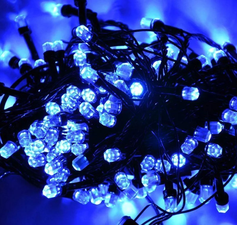 Гирлянда цепь светодиодная классическая 30 м 300 LED черный шнур лампочки кристалл Синяя
Гирлянда цепь светодиодная классическая 30 м 300 LED черный шнур лампочки кристалл Синяя