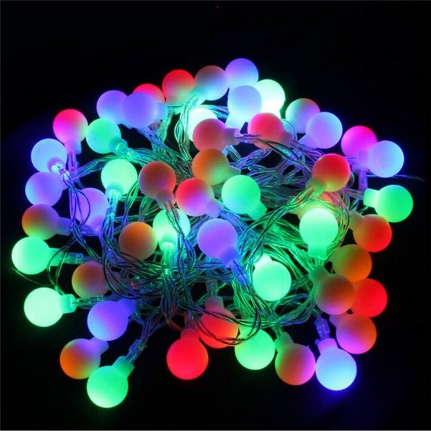 Гирлянда цепь светодиодная классическая 20 м 200 LED прозрачный шнур шарики твинки матовые Разноцветная
Гирлянда цепь светодиодная классическая 20 м 200 LED прозрачный шнур шарики твинки матовые Разноцветная