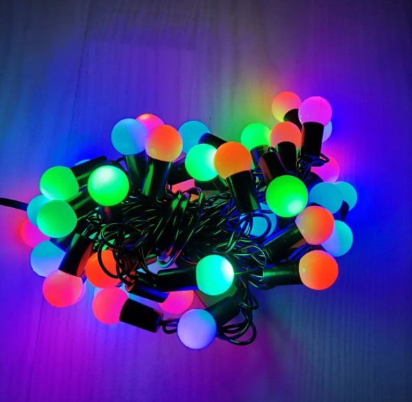 Гирлянда цепь светодиодная классическая 10 м 100 LED черный шнур шарики твинки Разноцветная
Гирлянда цепь светодиодная классическая 10 м 100 LED черный шнур шарики твинки Разноцветная