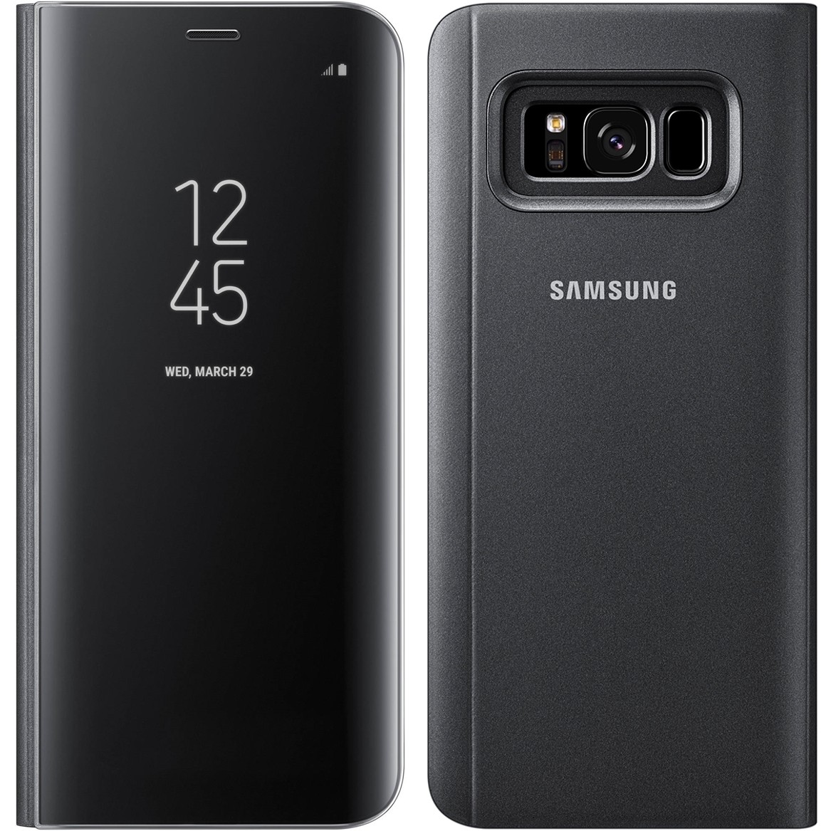 Защитный смарт чехол книжка S-View Flip cover clear Samsung Galaxy S8 Plus + EF-ZG955 black
Защитный смарт чехол книжка S-View Flip cover clear Samsung Galaxy S8 Plus + EF-ZG955 black