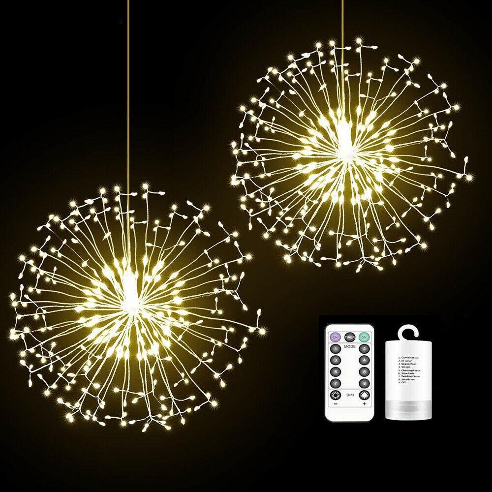 Светодиодная праздничная гирлянда Фейерверк на батарейках 120LED с пультом комплект 2 штуки
Светодиодная праздничная гирлянда Фейерверк на батарейках 120LED с пультом комплект 2 штуки