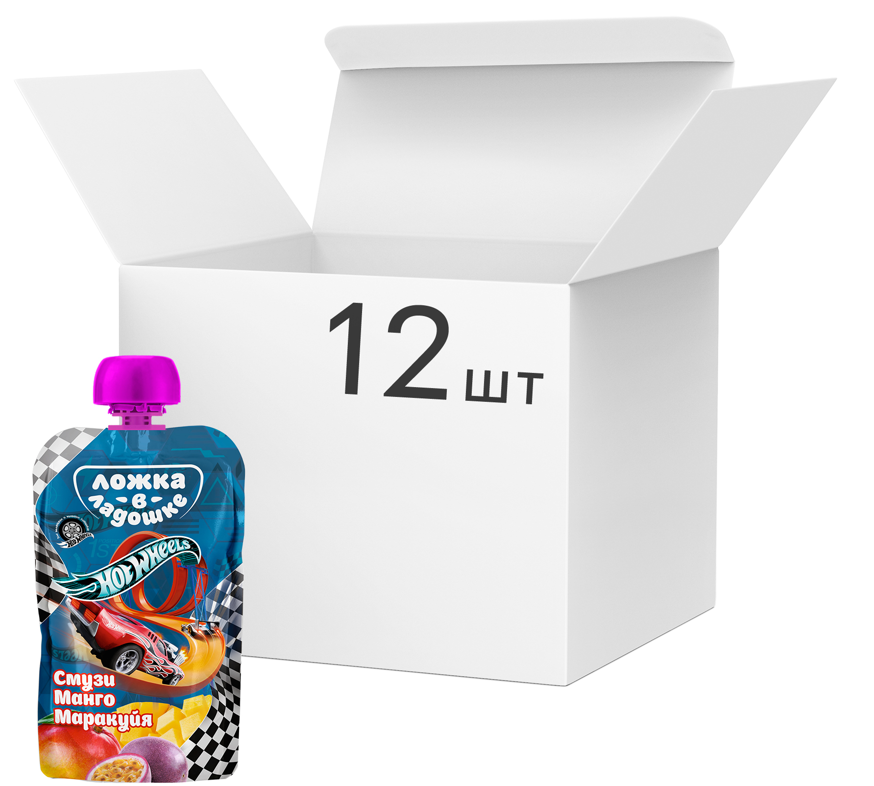 Упаковка пюре Ложка в ладошке Hot Wheels Смузи Манго-Маракуйя с 9 месяцев 115 г х 12 шт (4812021001395)
Упаковка пюре Ложка в ладошке Hot Wheels Смузи Манго-Маракуйя с 9 месяцев 115 г х 12 шт (4812021001395)