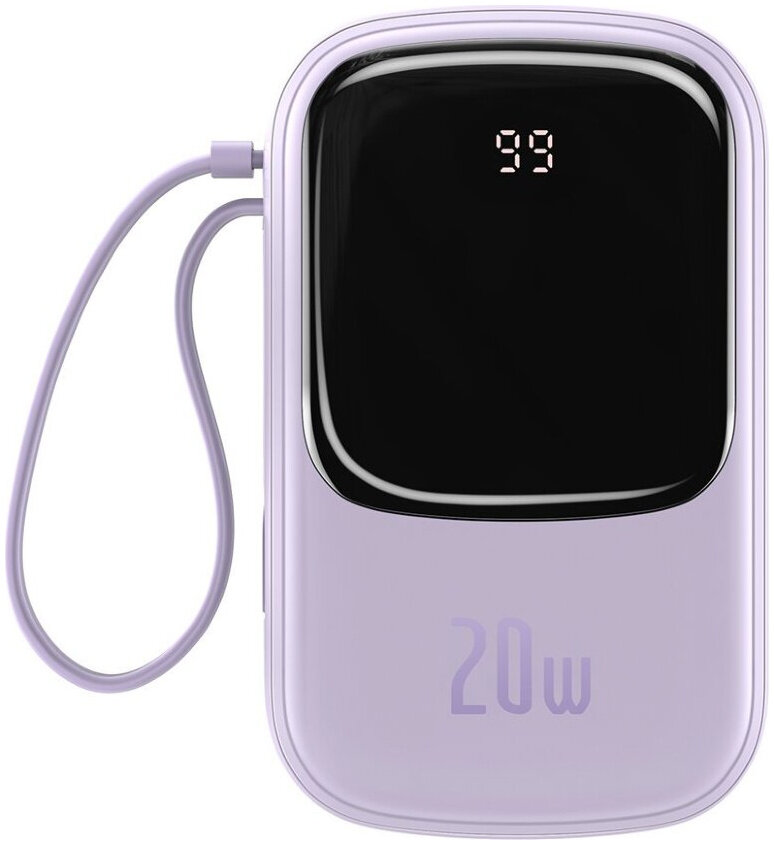 УМБ Baseus Q Pow Digital Display 22.5W 20000mAh (with Lightning cable) Purple (PPQD-H05)
УМБ Baseus Q Pow Digital Display 22.5W 20000mAh (with Lightning cable) Purple (PPQD-H05)