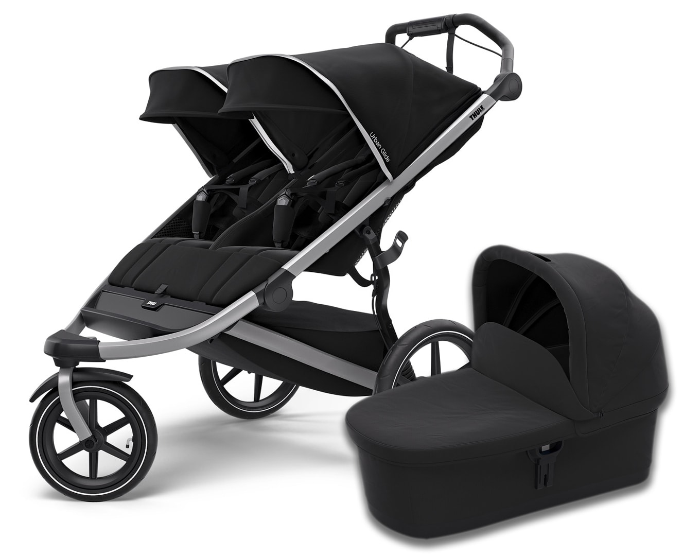 Детская коляска с люлькой Thule Urban Glide2 Double (Black) (TH 10101951-20110748)
Детская коляска с люлькой Thule Urban Glide2 Double (Black) (TH 10101951-20110748)