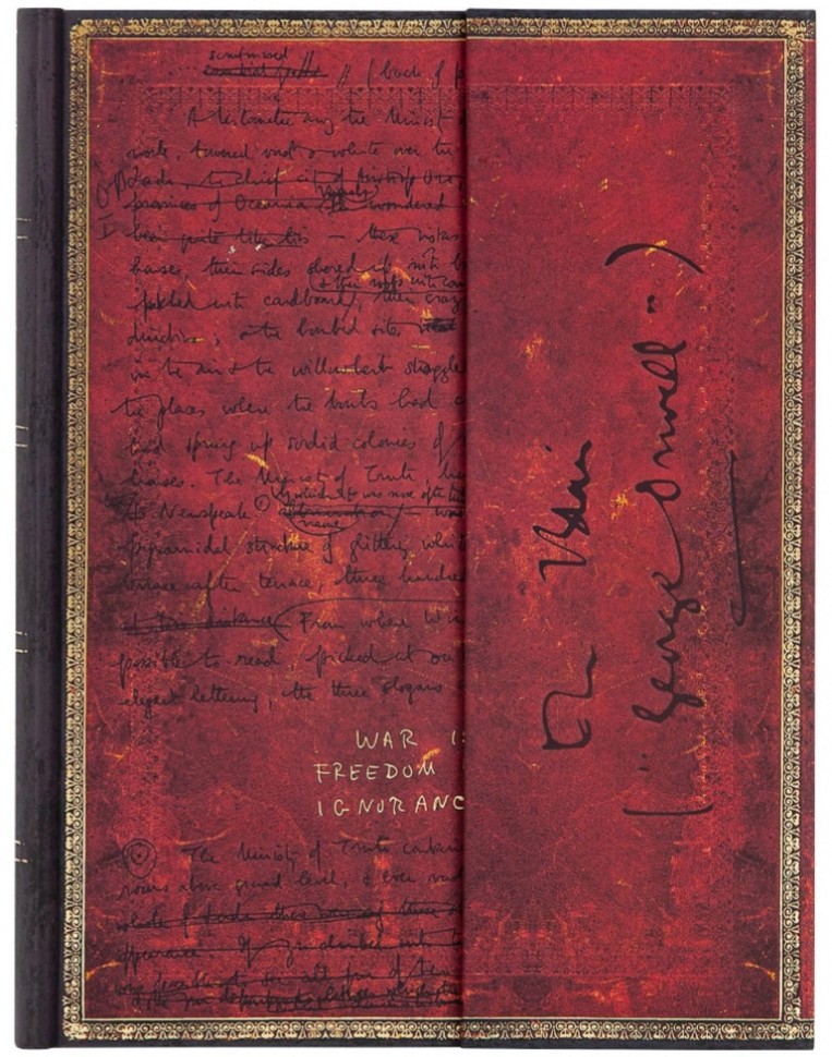 Блокнот Paperblanks Манускрипти Джордж Оруелл 1984 великий 18 х 23 см нелінований
Блокнот Paperblanks Манускрипти Джордж Оруелл 1984 великий 18 х 23 см нелінований